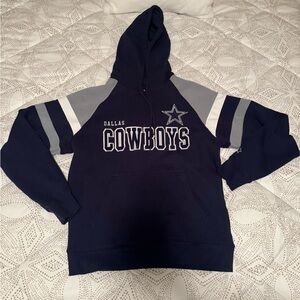Starter Dallas Cowboys Navy and Gray Men's Hoodie